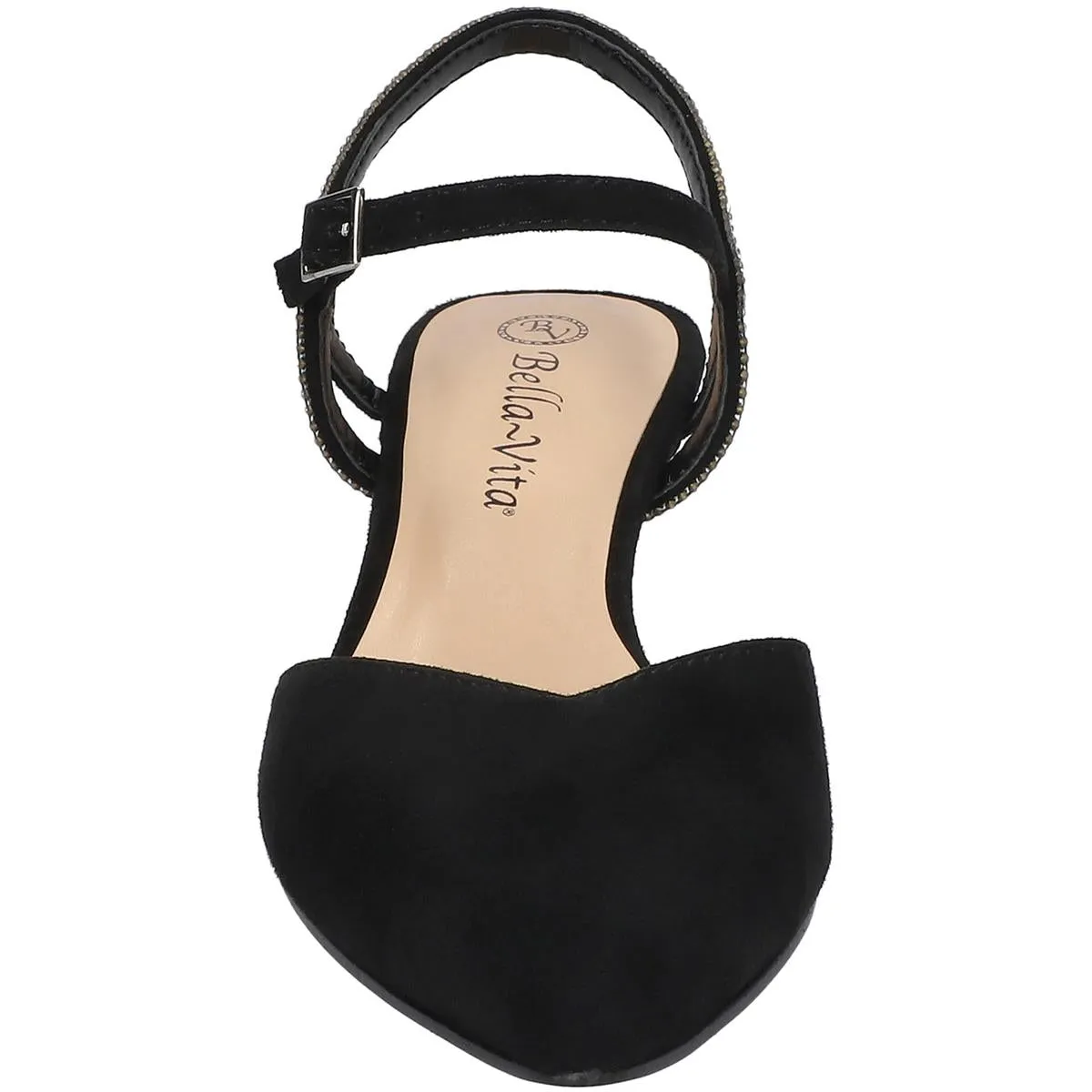 Womens Leather Ankle Strap Pumps