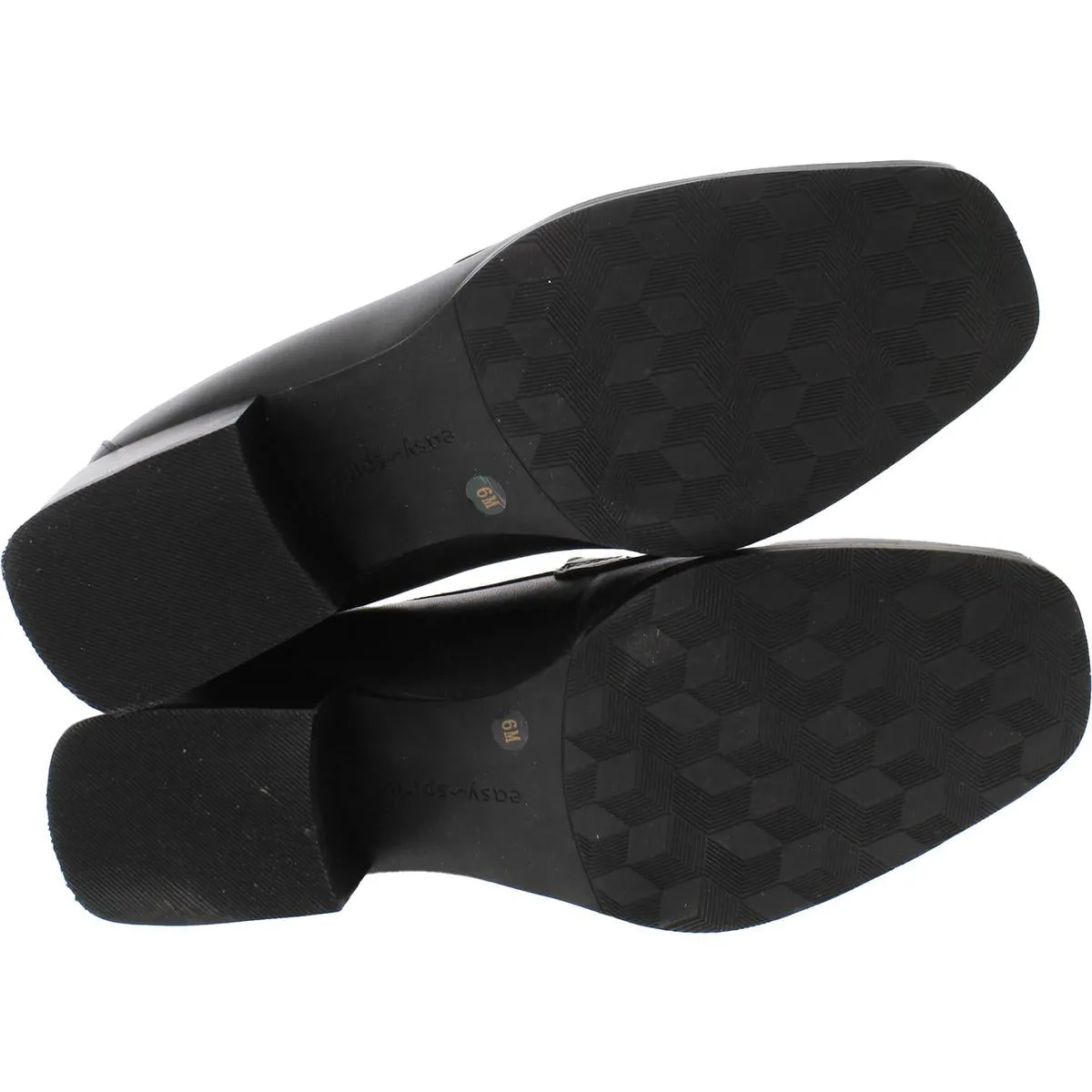 Womens Leather Comfort Insole Block Heels
