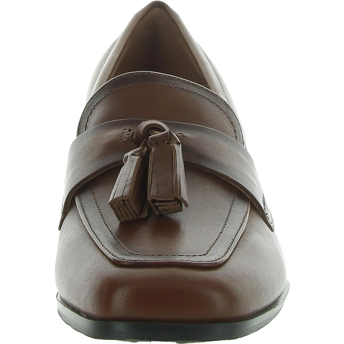 Womens Leather Comfort Insole Block Heels