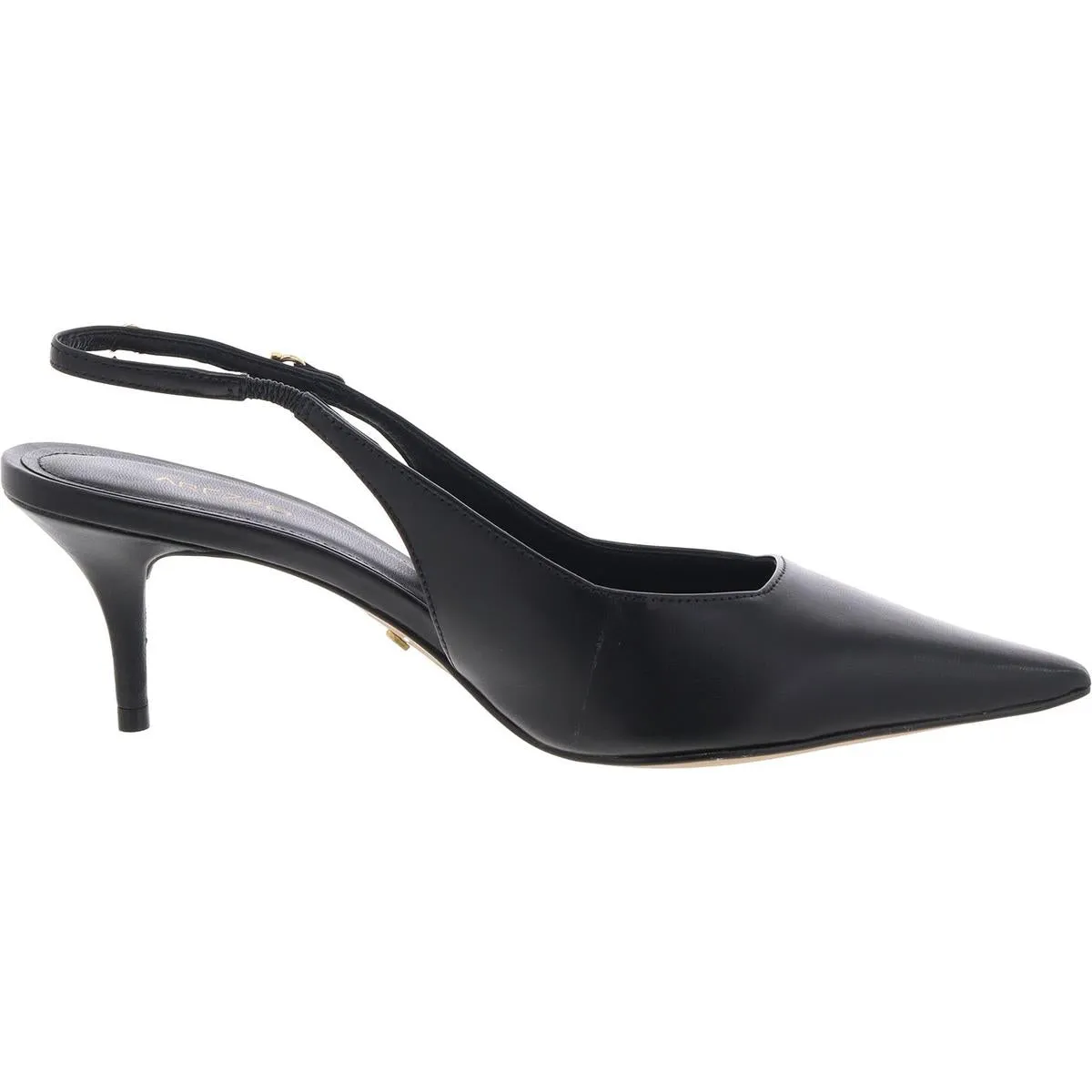 Womens Leather Embellished Pumps
