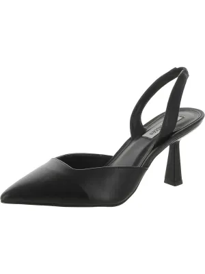 Womens Leather Kitten Heels