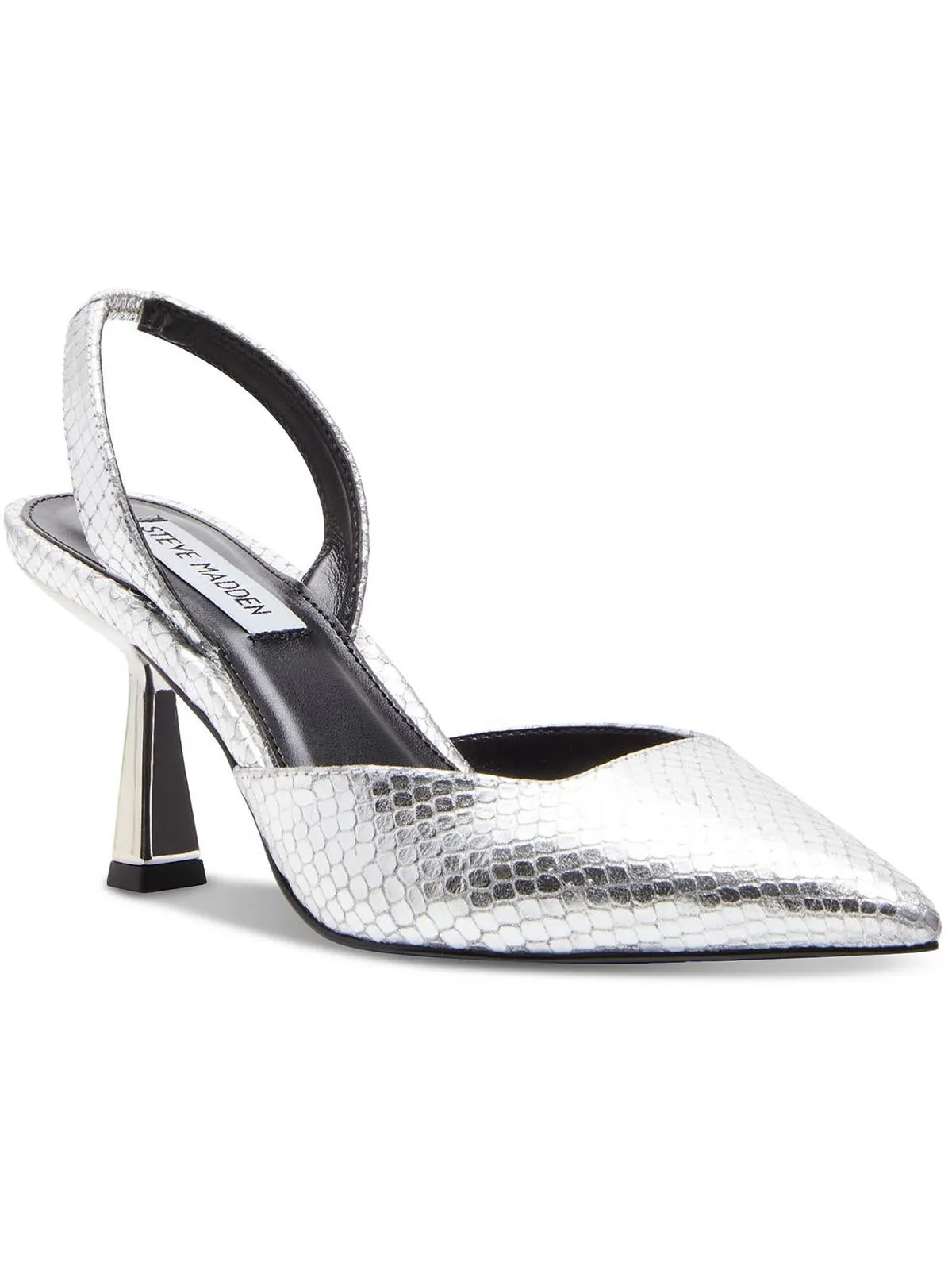 Womens Leather Kitten Heels