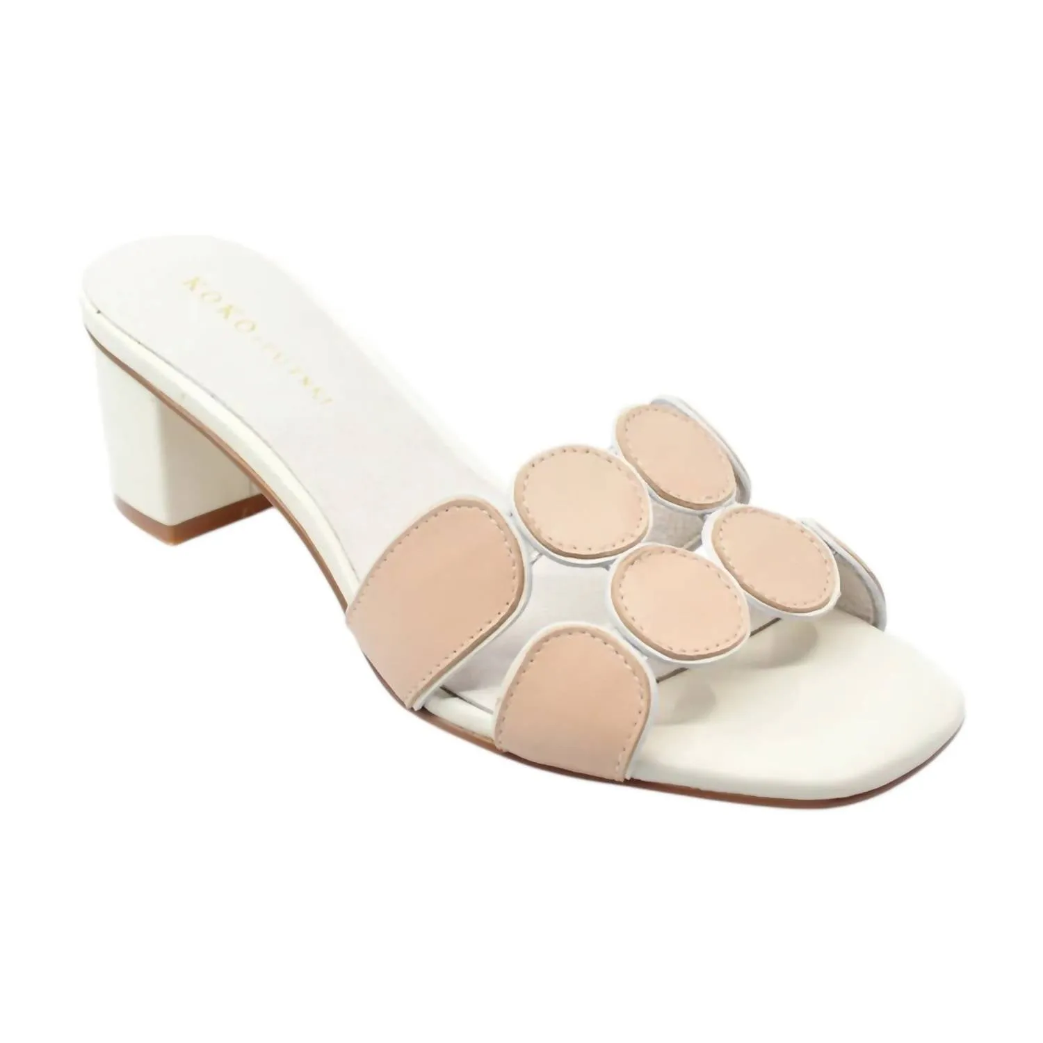 Women's Lively Sandal In Nude Leather