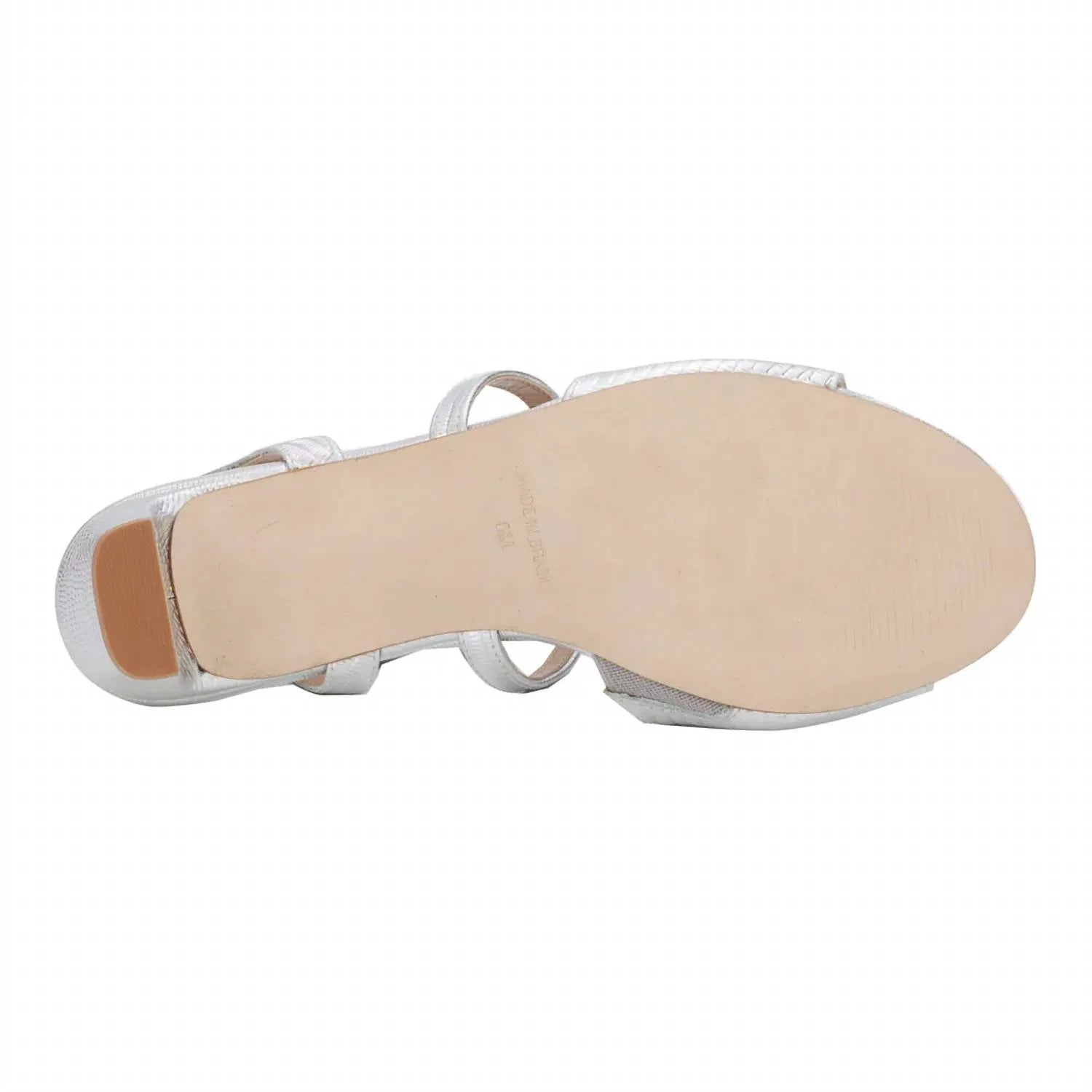 Women's Liza Heel In Silver Lizard