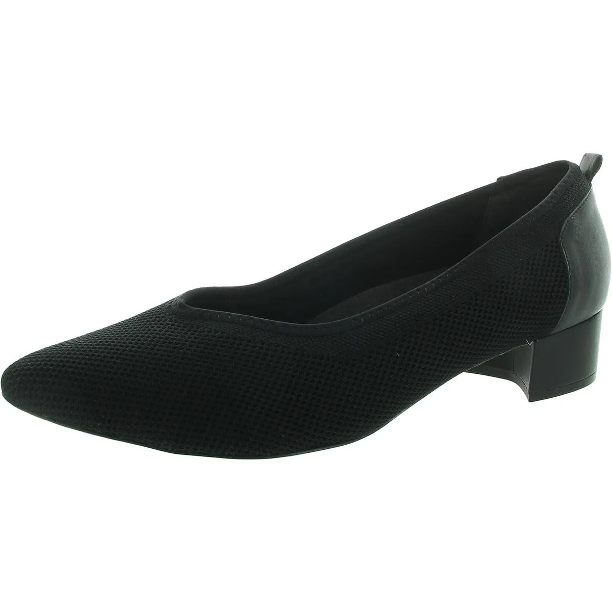 Womens Mesh Inset Man Made Pumps
