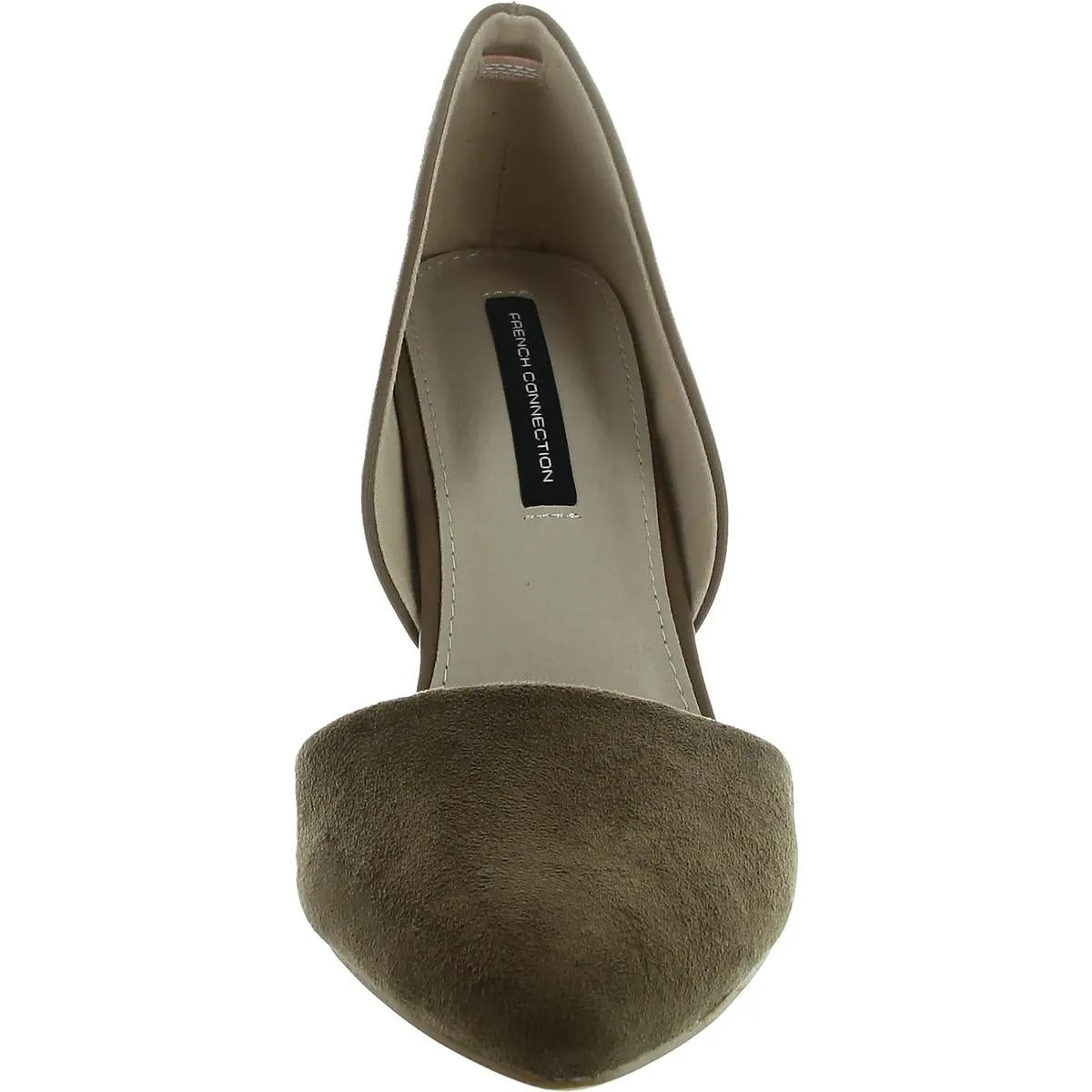 Womens Mixed Media Vegan Leather D'Orsay Heels