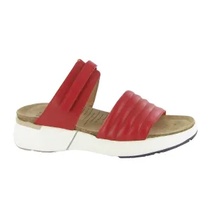 Women's Naot Vesta Platform In Kiss Red Leather