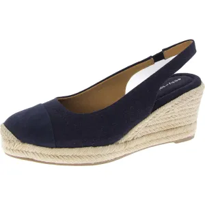 Womens Padded Insole Canvas Wedge Heels