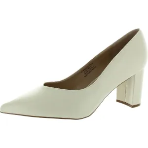 Womens Padded Insole Faux Leather Pumps