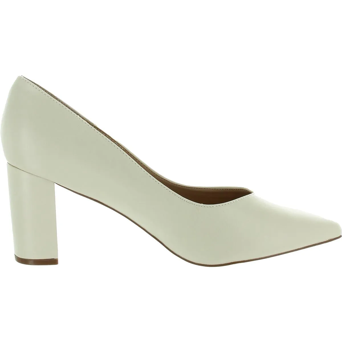 Womens Padded Insole Faux Leather Pumps