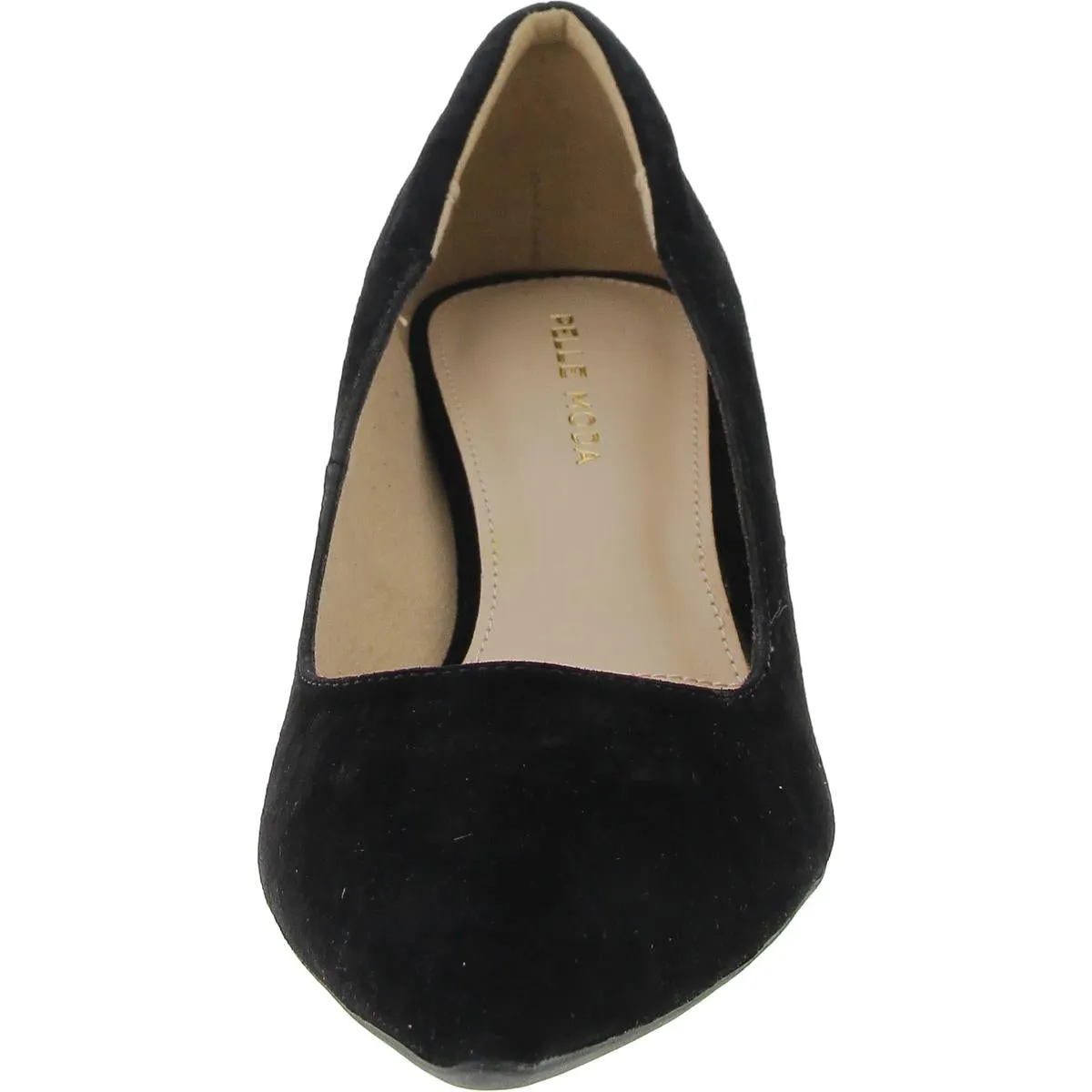Womens Padded Insole Suede Kitten Heels