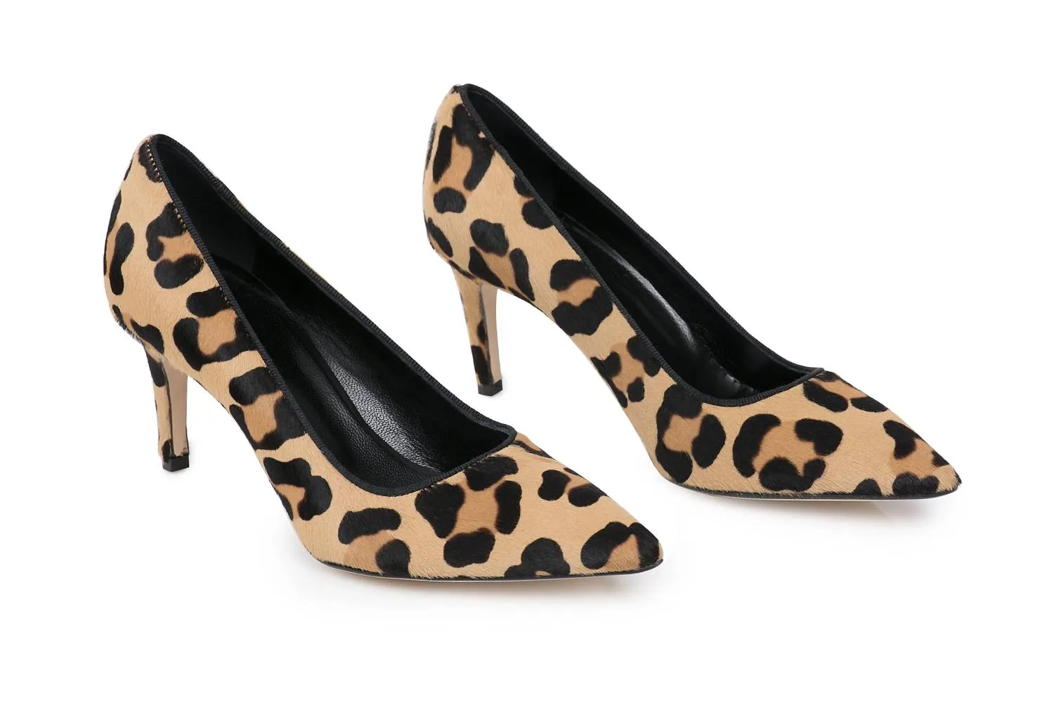 Women's Paige Leopard Pony Heels In Yellow/black