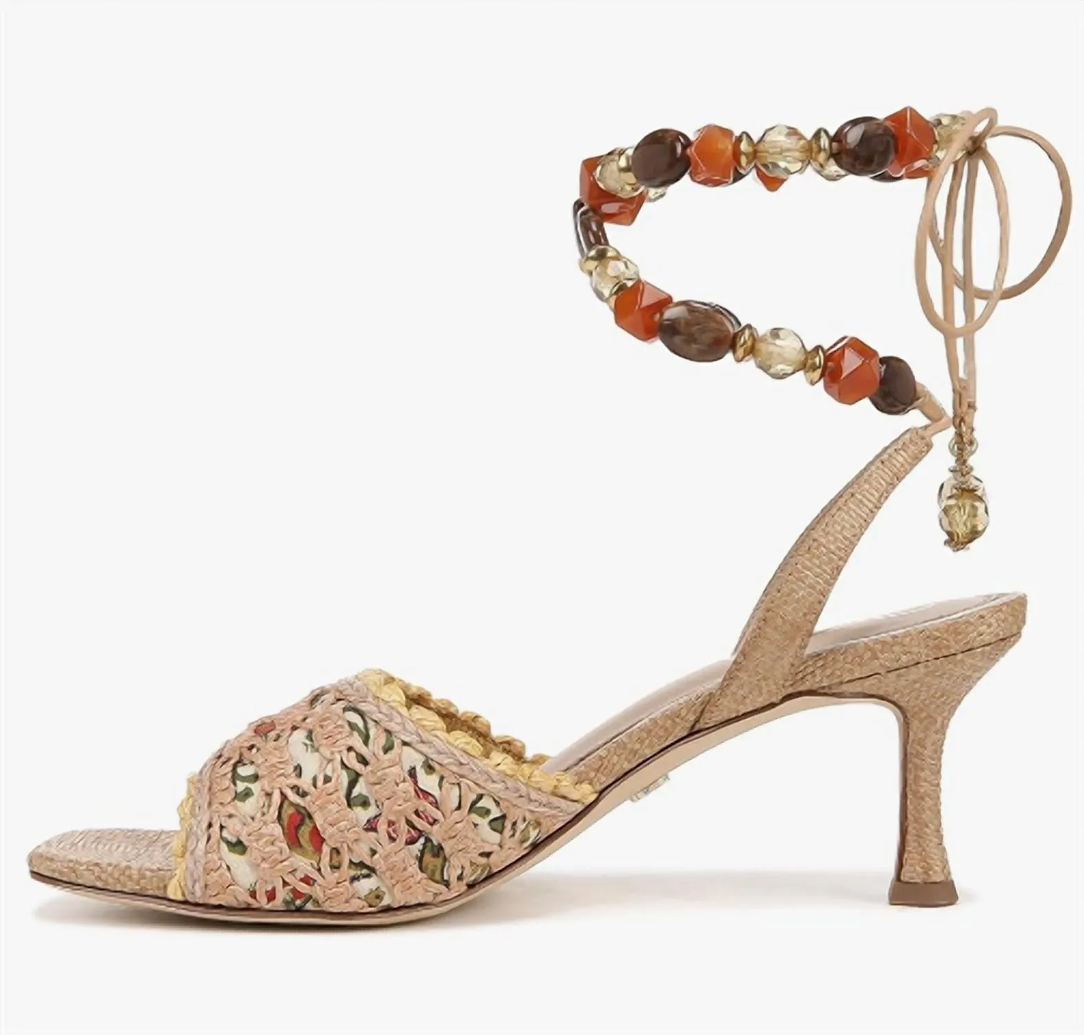 Women's Pamela Heeled Sandals In Dark Natural