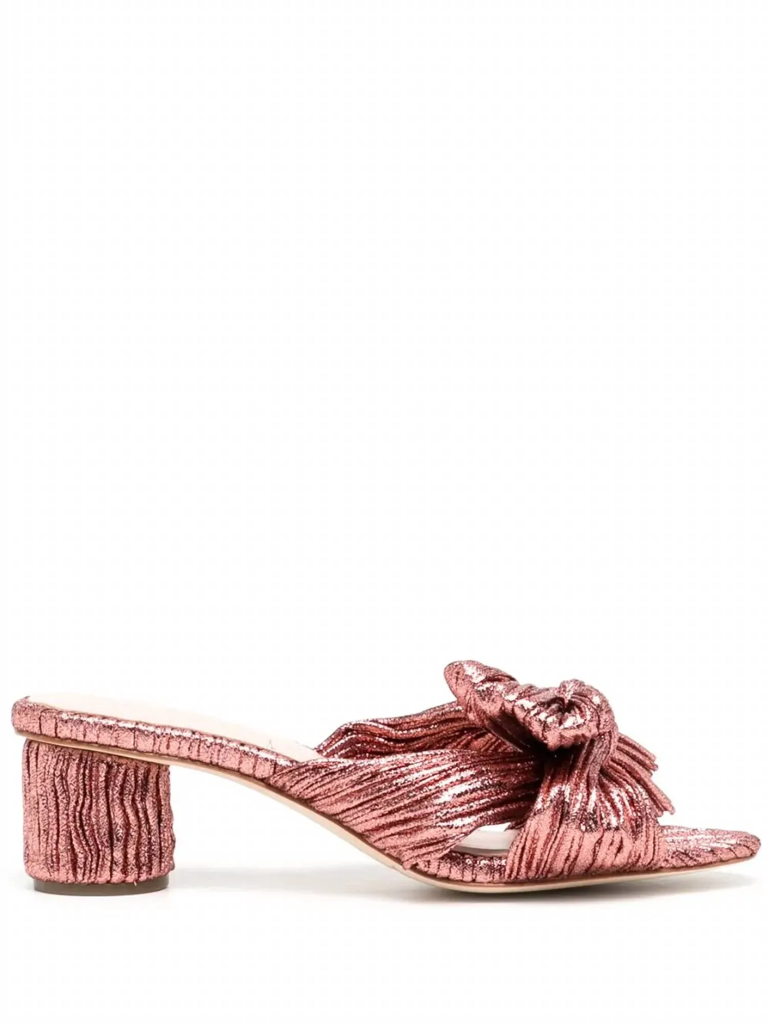 Women's Penny Heels In Rust Red