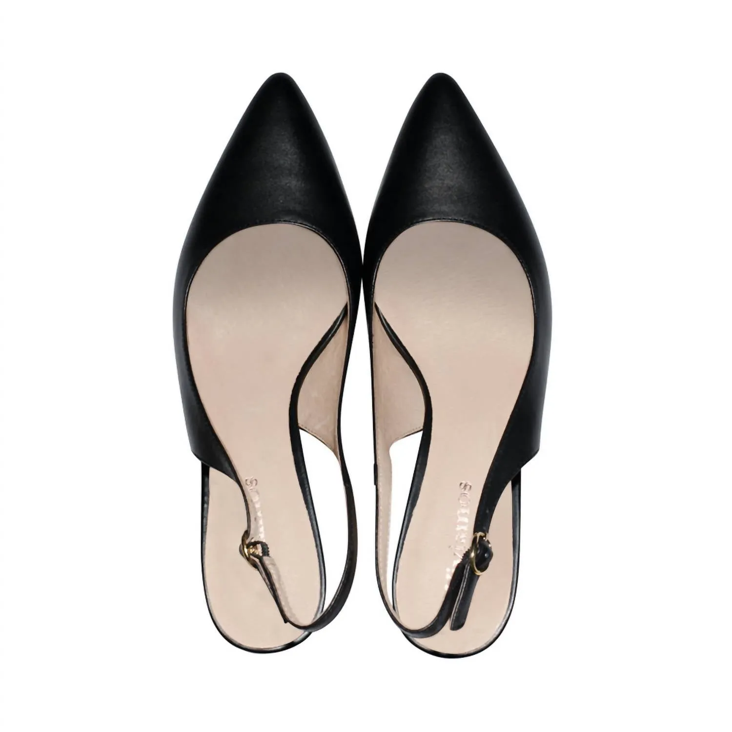 Women's Reo Leather Stiletto Heel In Black