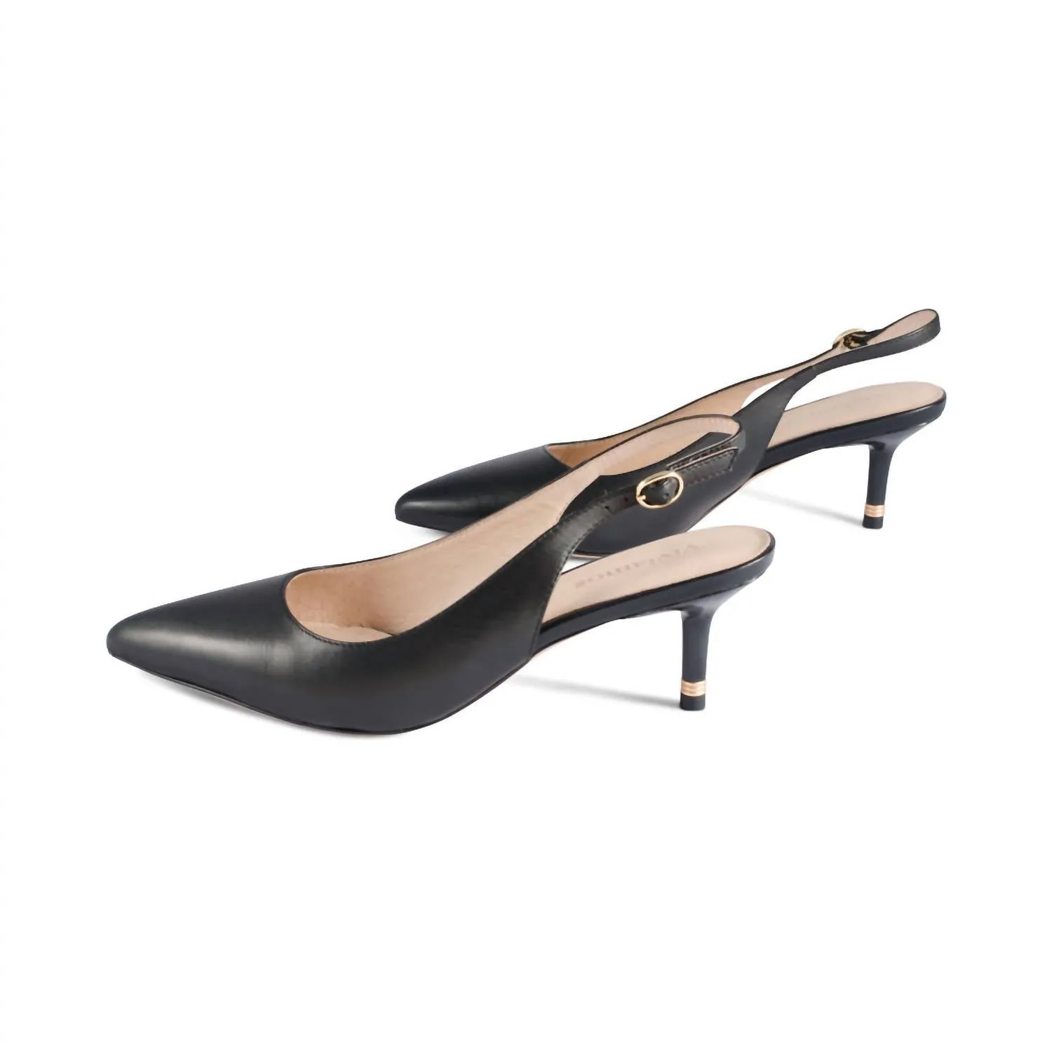 Women's Reo Leather Stiletto Heel In Black
