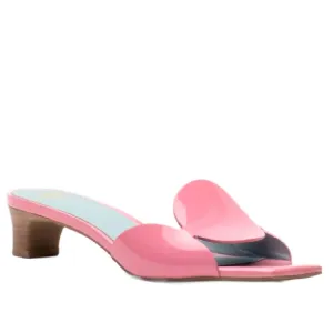 Women's Sandy Circle Slide Heel In Pink