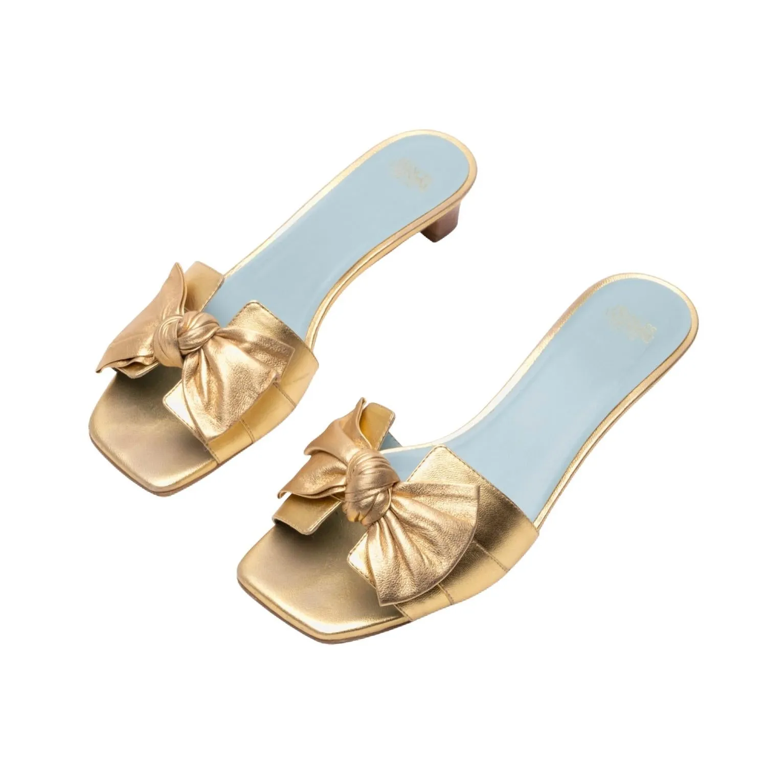 Women's Sandy Slide Heel In Gold