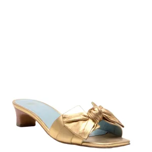 Women's Sandy Slide Heel In Gold