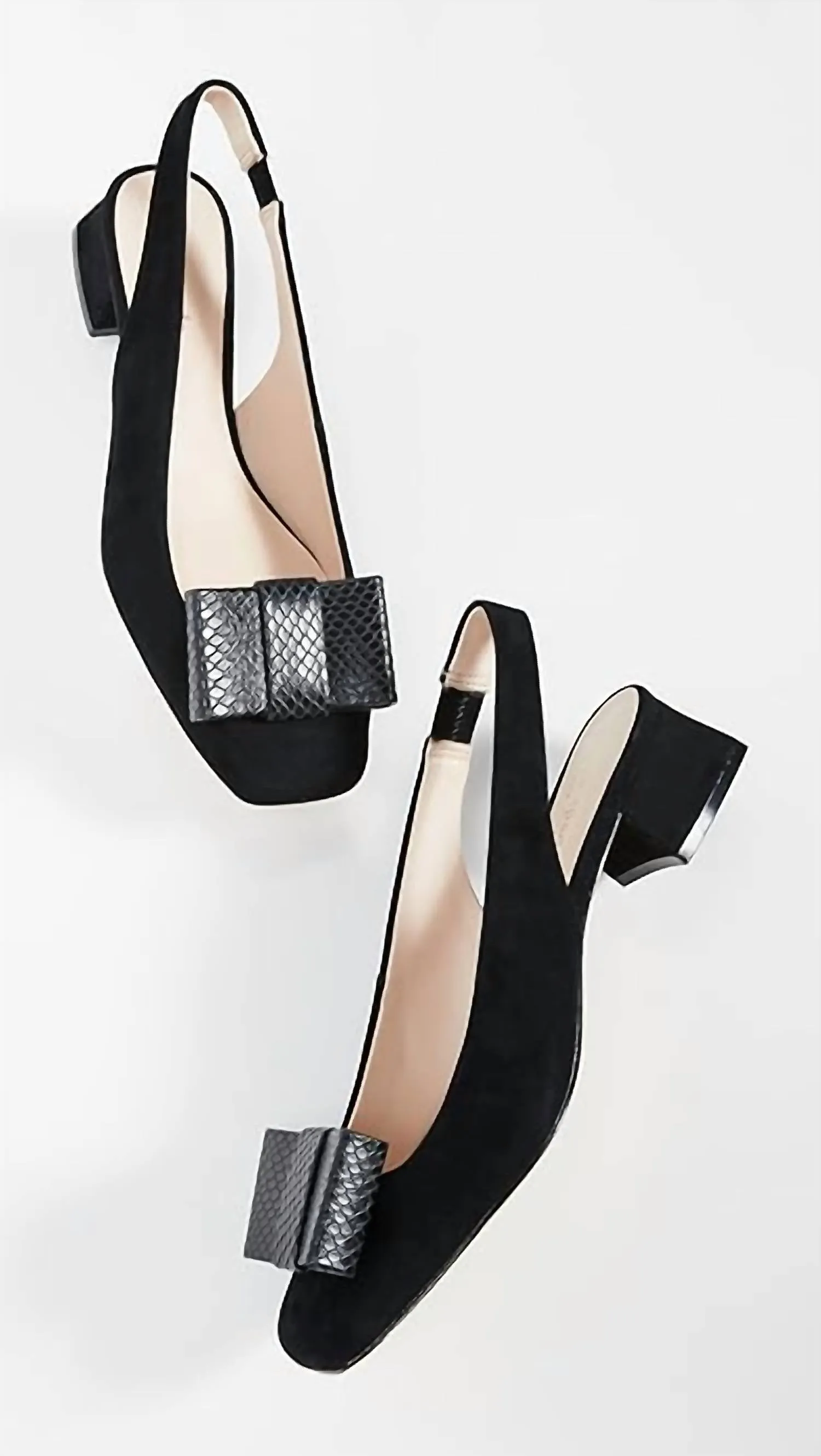 Women's Sierra Sling Back Pump In Black Suede