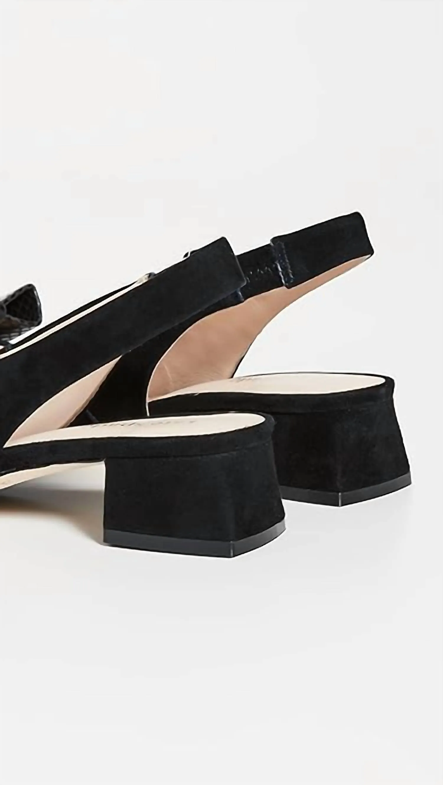 Women's Sierra Sling Back Pump In Black Suede