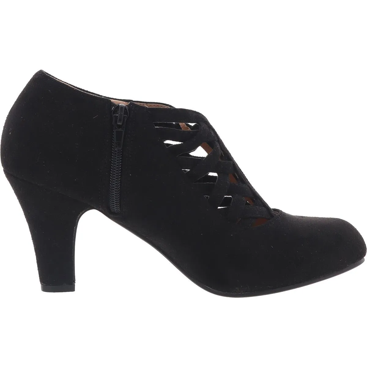 Womens Slip On Zip Up Pumps