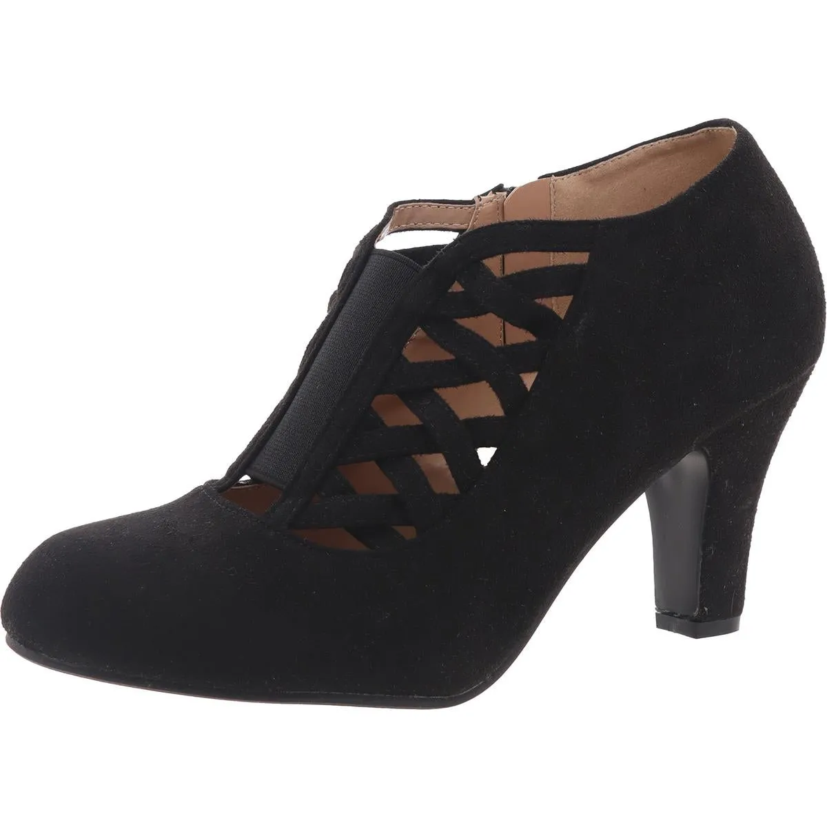 Womens Slip On Zip Up Pumps