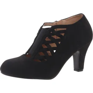 Womens Slip On Zip Up Pumps