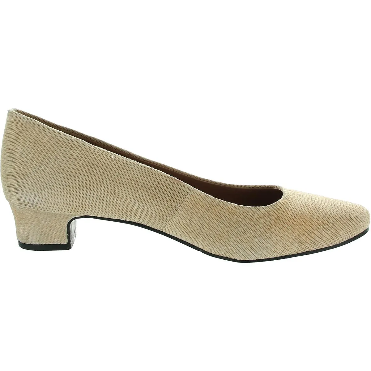 Womens Solid Leather Pumps