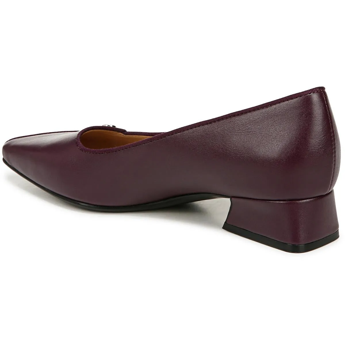 Womens Solid Man Made Block Heels