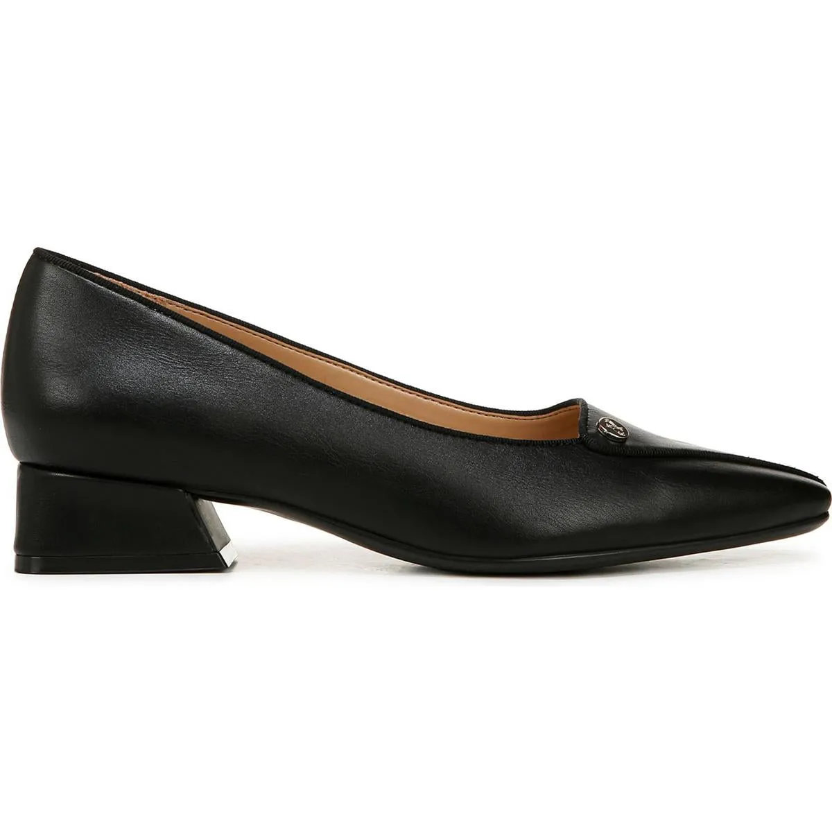 Womens Solid Man Made Block Heels