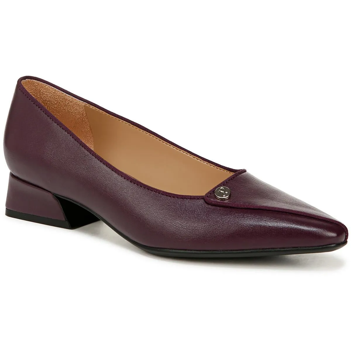 Womens Solid Man Made Block Heels