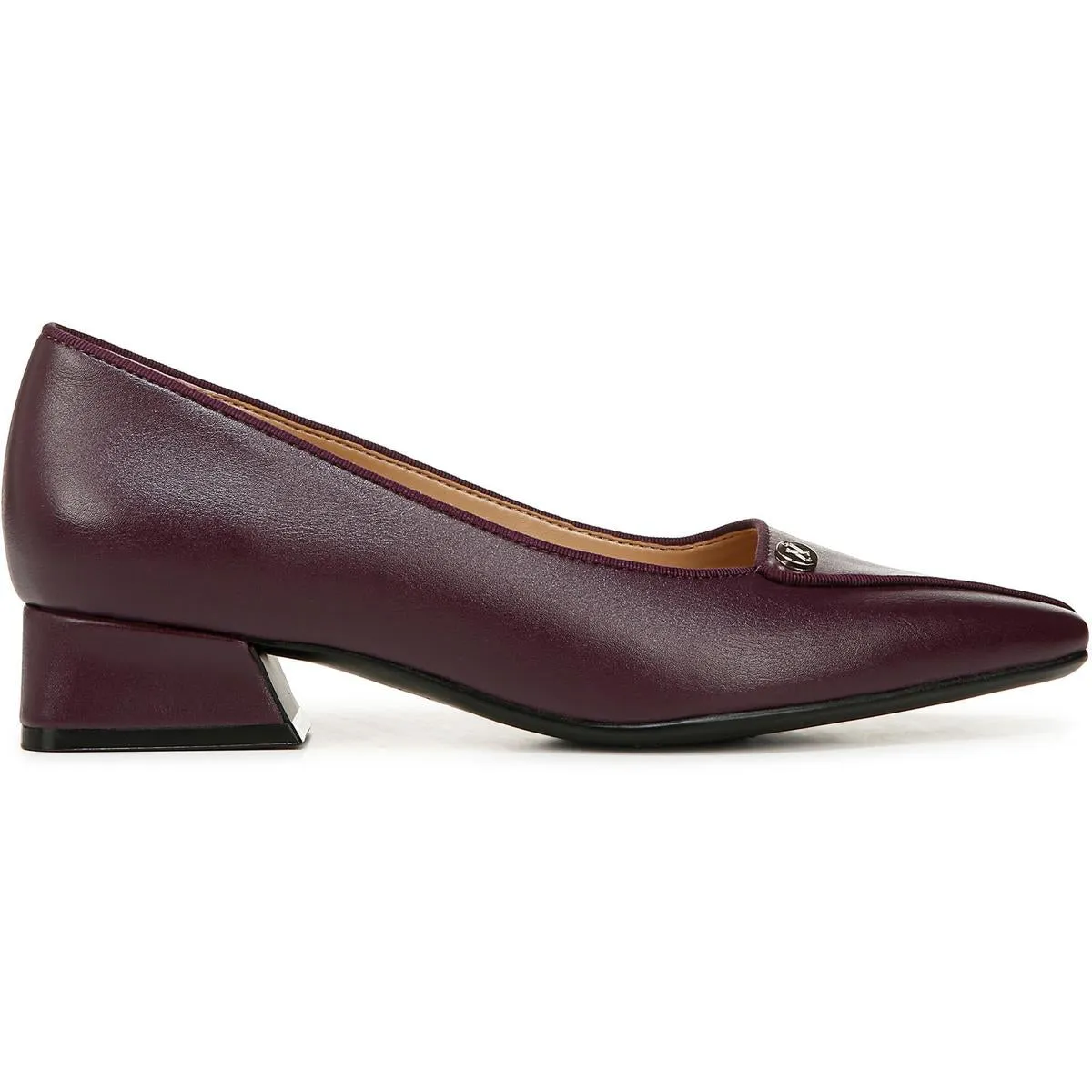 Womens Solid Man Made Block Heels