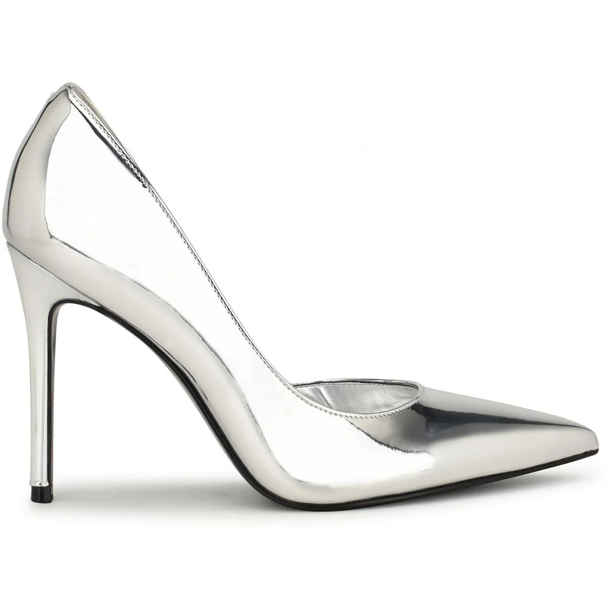 Womens Solid Man Made Pumps