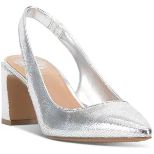 Womens Solid Man Made Slingback Heels