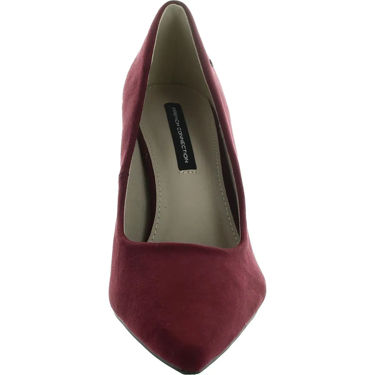 Womens Solid Vegan Suede  Block Heels