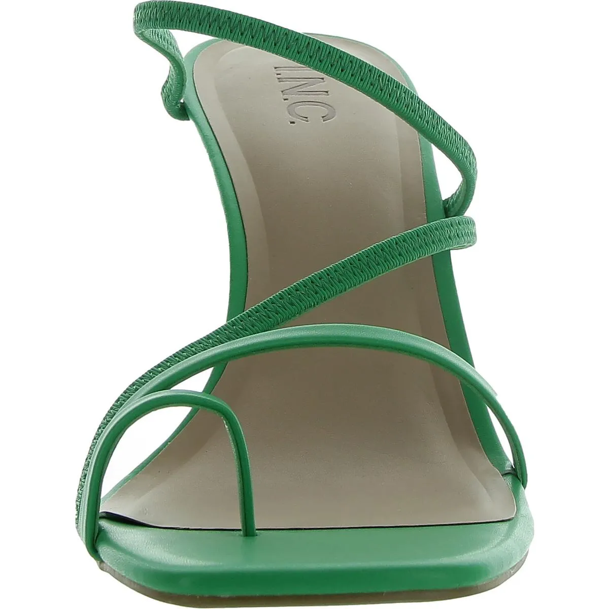Womens Strappy Faux Leather Wedge Heels