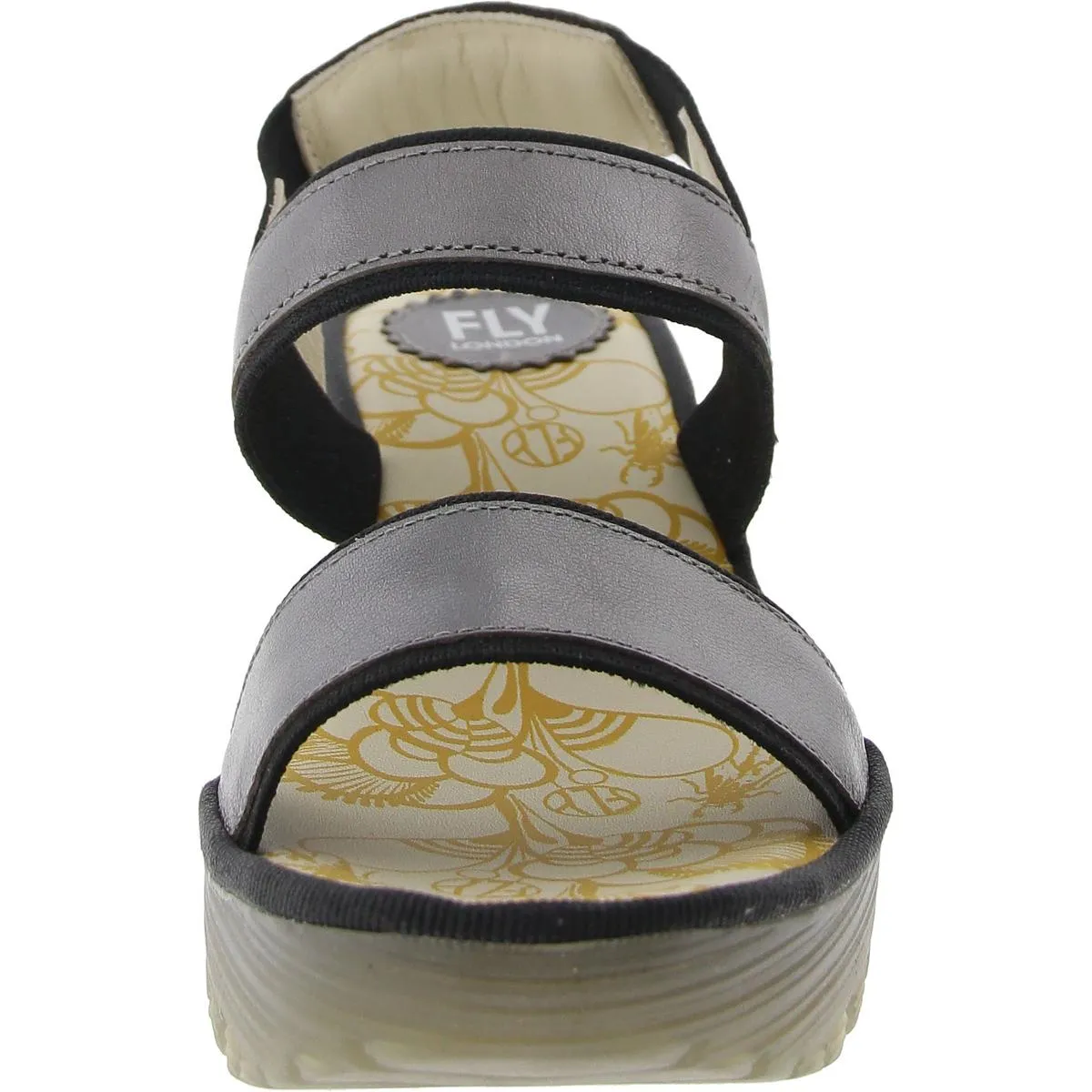 Womens Stretch Leather Slingback Heels