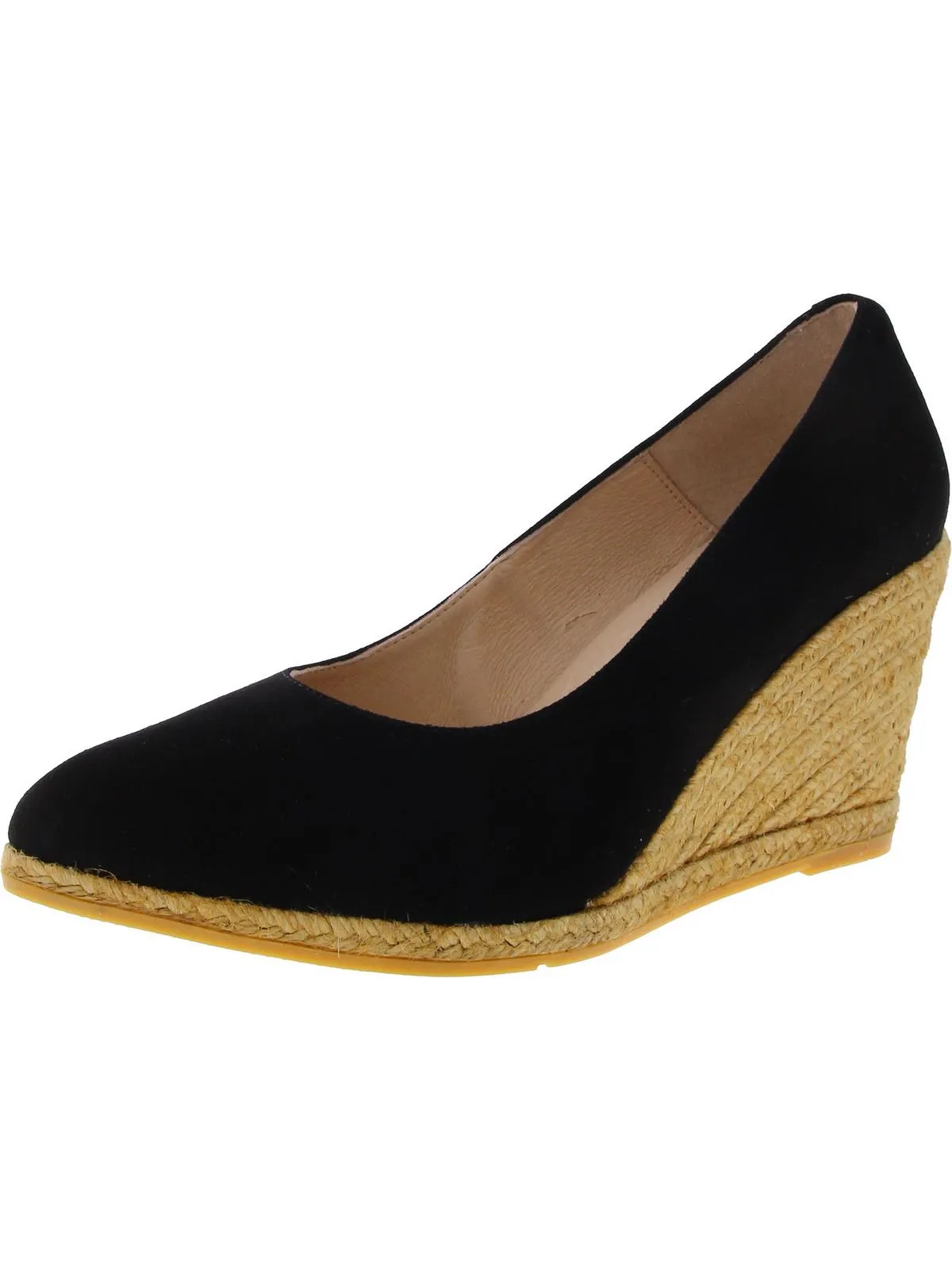 Womens Suede Espadrille Wedge Heels