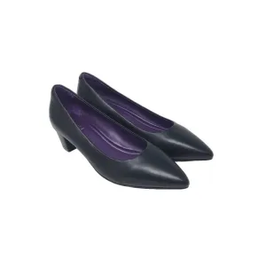 Women's Tabia Leather Heel In Black