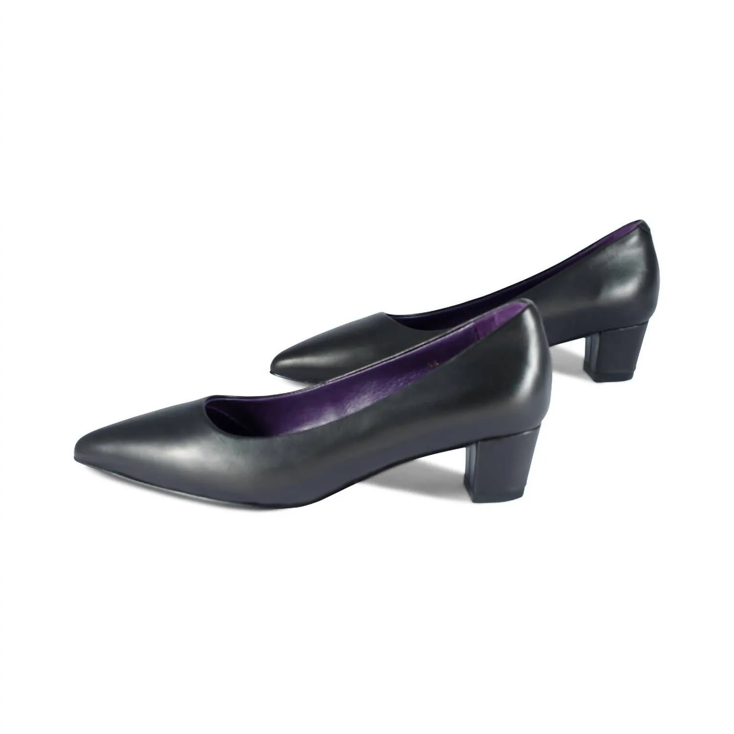 Women's Tabia Leather Heel In Black