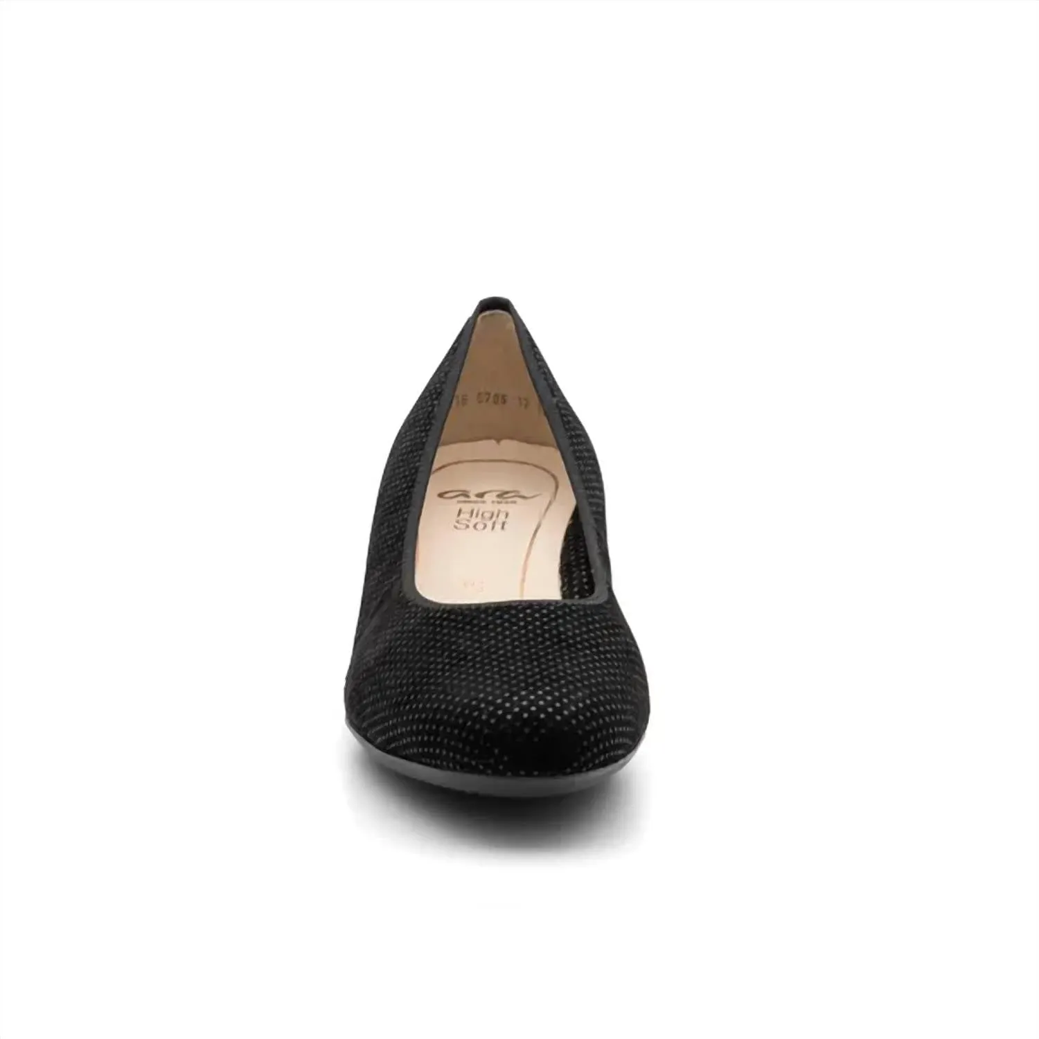 Women's Vivian Pump - Wide In Black Puntikid