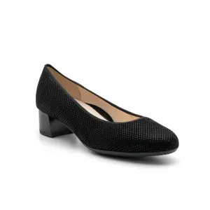 Women's Vivian Pump - Wide In Black Puntikid