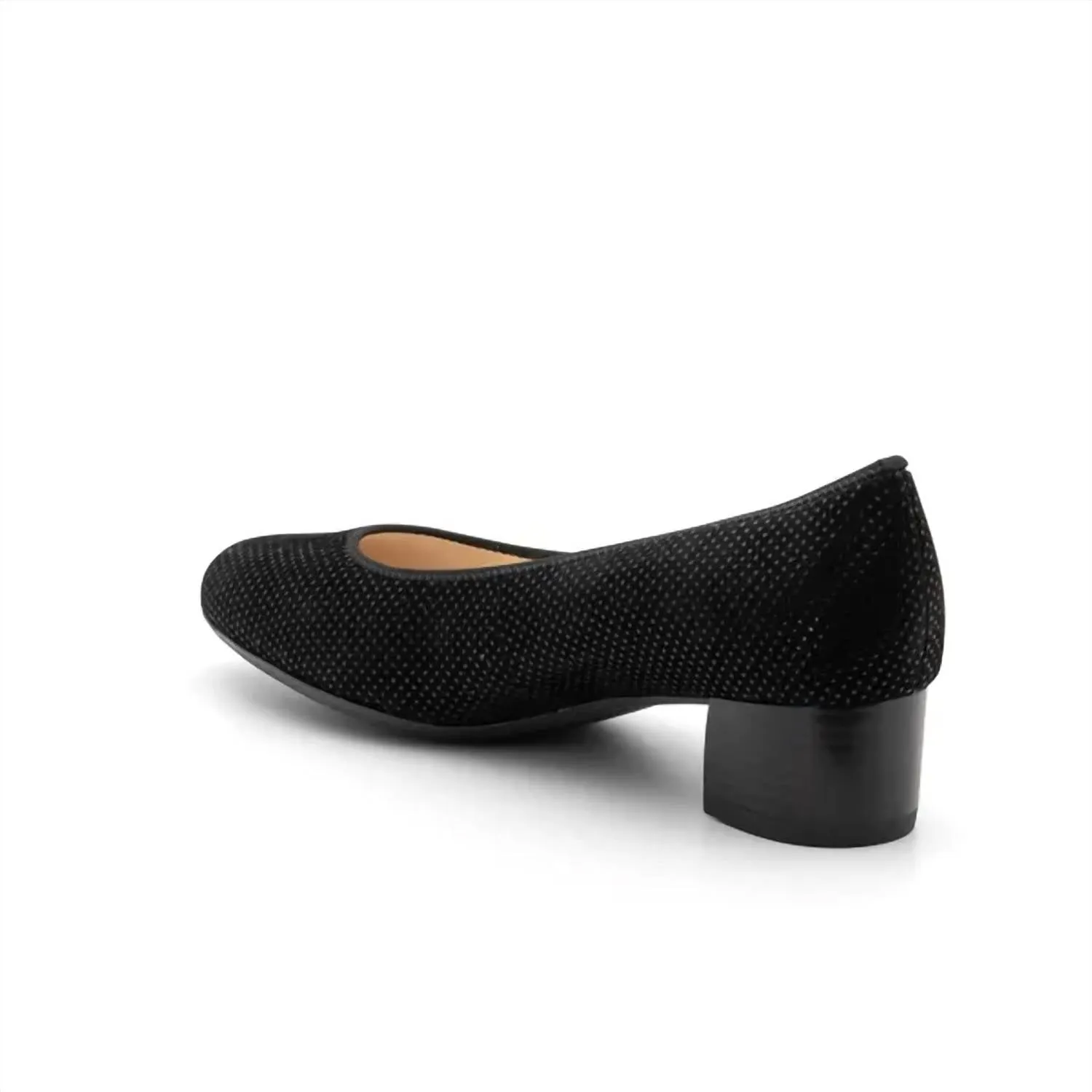 Women's Vivian Pump - Wide In Black Puntikid
