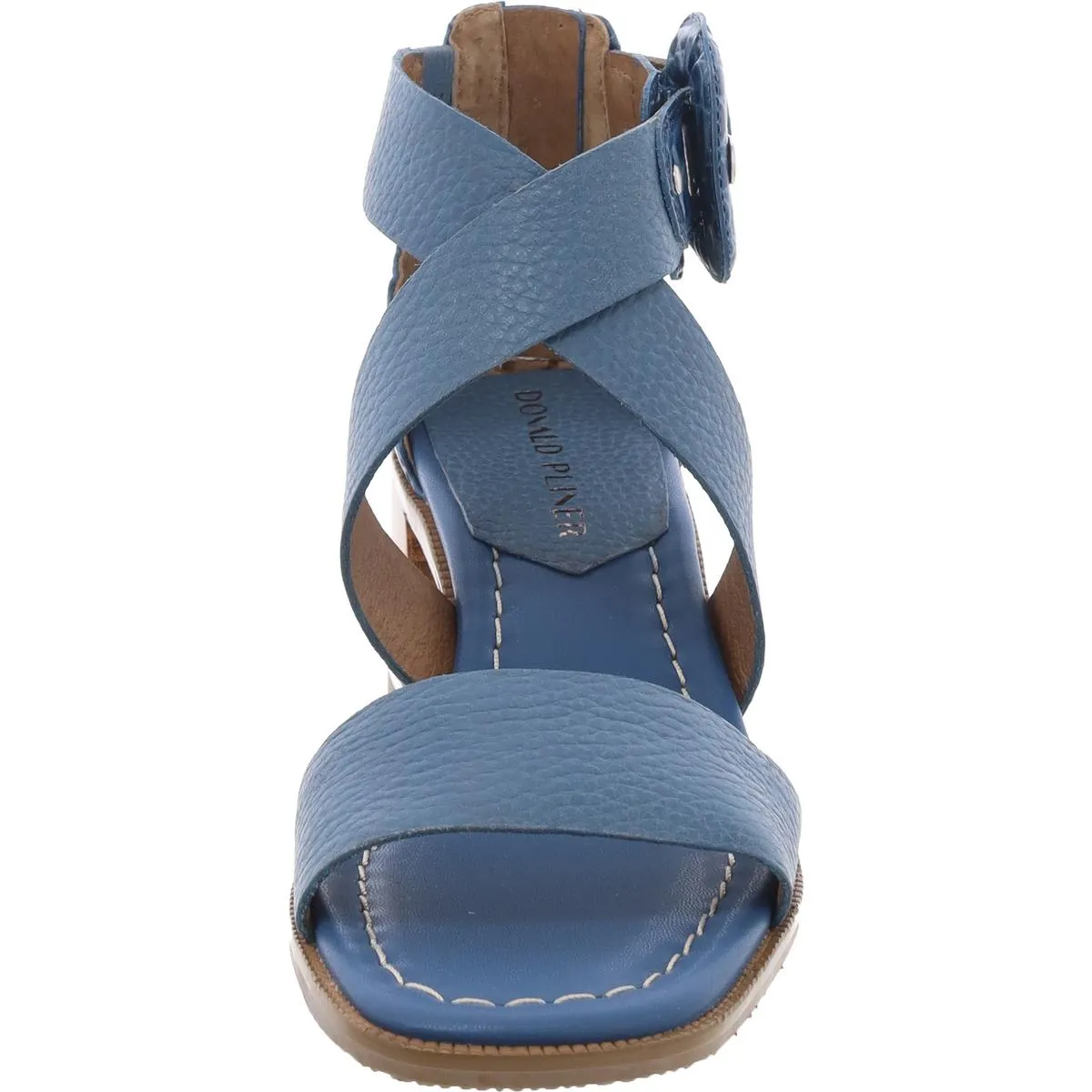 Womens Zipper Leather Ankle Strap