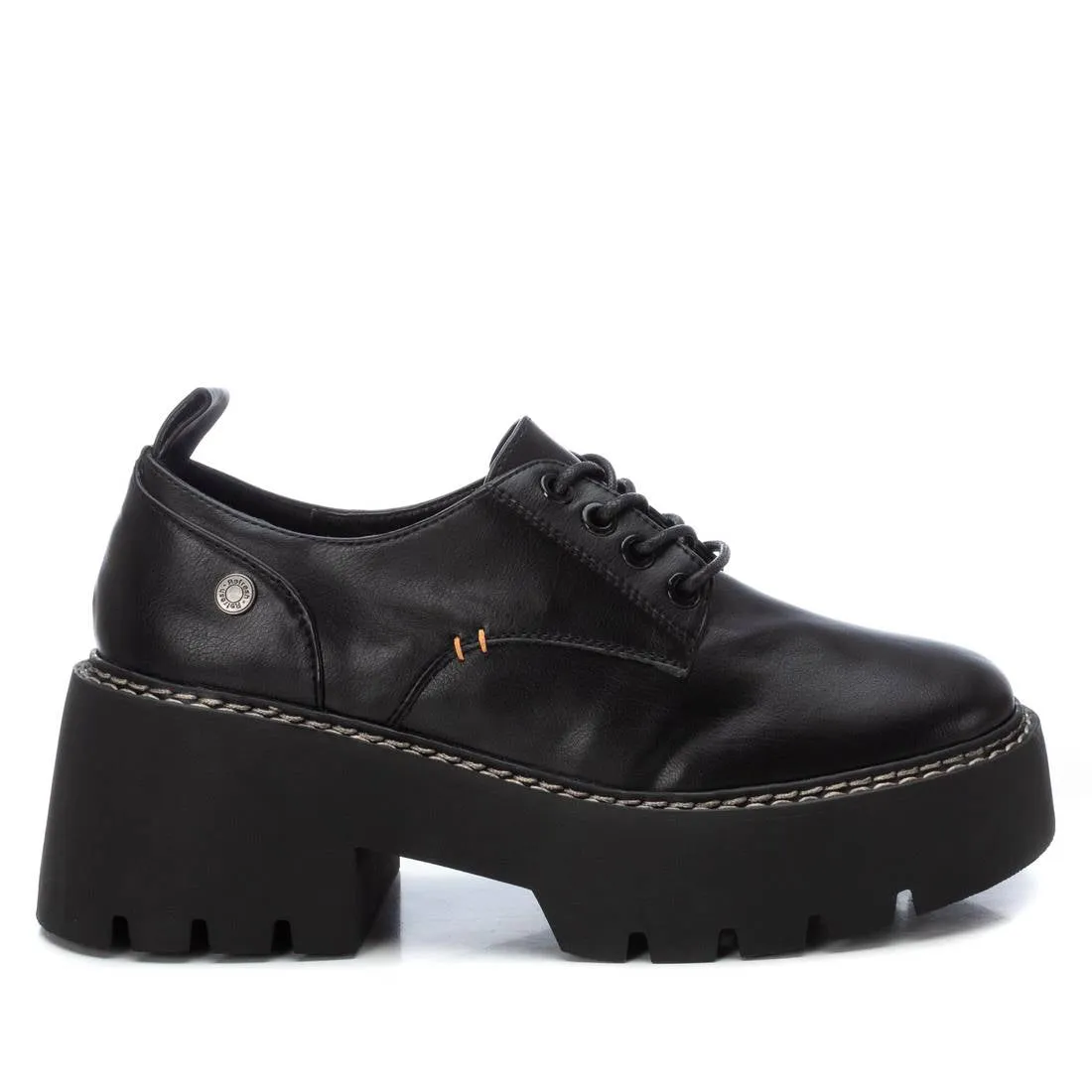 XTI Women's Heeled Lace-Up Loafers By XTI