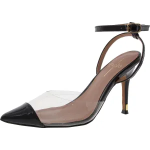 Yuki-L Womens Mixed Media Patent Pumps