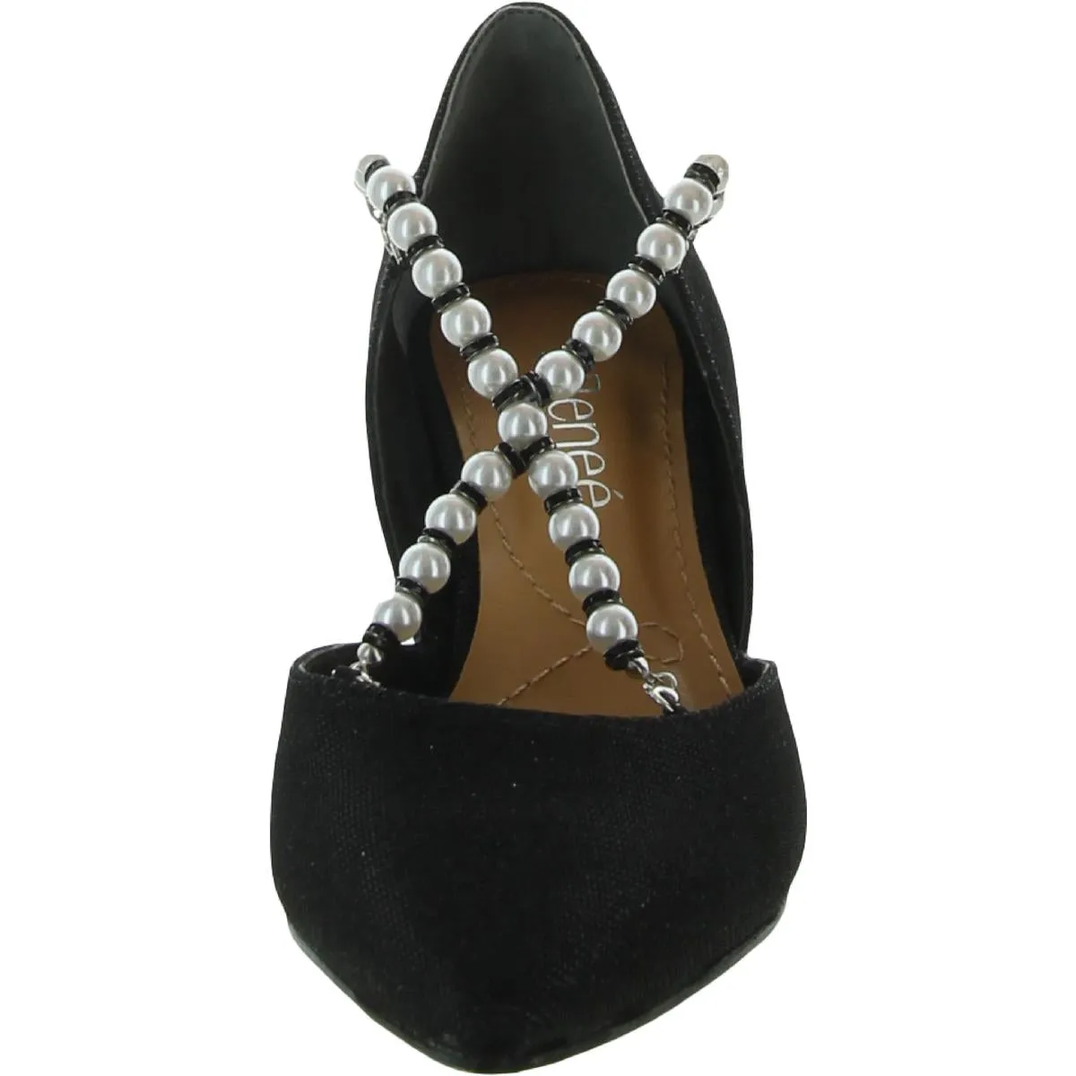 Zayna Womens Slip On Glitter Pumps